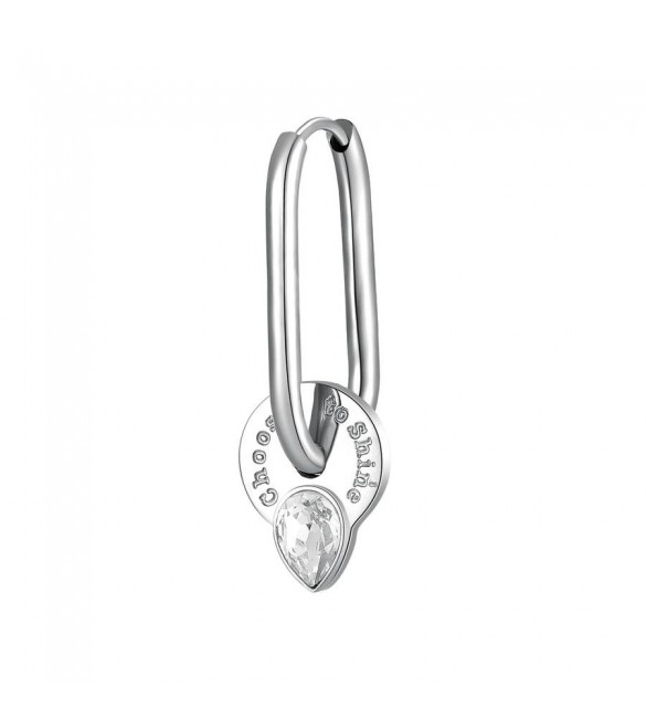 Mono Orecchino da Donna Gioielli Brosway Chakra in acciaio e cristallo bhke113