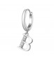 Mono Orecchino da Donna Gioielli Brosway Chakra in acciaio lettera B bhke058