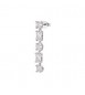 Mono Orecchino Gioielli Fancy by Brosway in argento pendente zircone baguette bianco fiw27