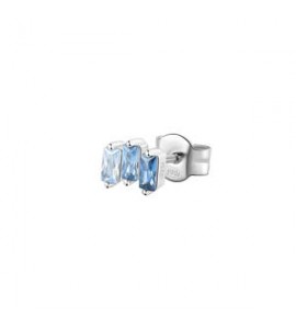Mono Orecchino Gioielli Fancy by Brosway in argento zircone baguette azzurro fcl07