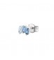 Mono Orecchino Gioielli Fancy by Brosway in argento zircone baguette azzurro fcl07