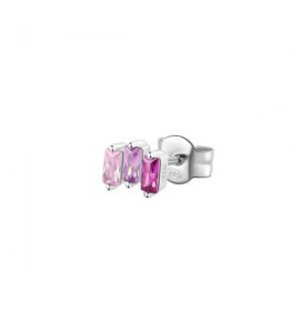Mono Orecchino Gioielli Fancy by Brosway in argento zircone baguette rosa fvp06