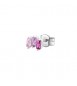 Mono Orecchino Gioielli Fancy by Brosway in argento zircone baguette rosa fvp06