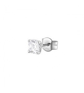 Mono Orecchino Gioielli Fancy by Brosway in argento zircone cushion bianco fiw07