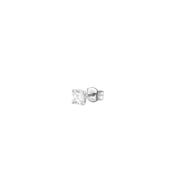 Mono Orecchino Gioielli Fancy by Brosway in argento zircone cushion bianco fiw07