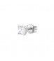 Mono Orecchino Gioielli Fancy by Brosway in argento zircone cushion bianco fiw07