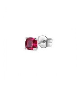 Mono Orecchino Gioielli Fancy by Brosway in argento zircone cushion rosso fpr05