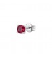 Mono Orecchino Gioielli Fancy by Brosway in argento zircone cushion rosso fpr05