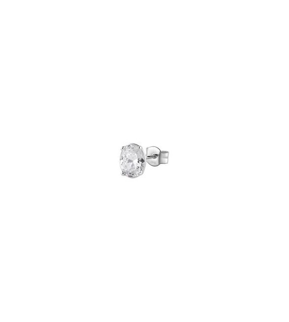 Mono Orecchino Gioielli Fancy by Brosway in argento zircone ovale bianco fiw08