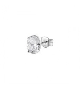Mono Orecchino Gioielli Fancy by Brosway in argento zircone ovale bianco fiw08