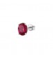 Mono Orecchino Gioielli Fancy by Brosway in argento zircone ovale rosso fpr06