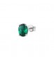 Mono Orecchino Gioielli Fancy by Brosway in argento zircone ovale verde flg05