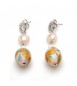 Orecchini donna gioielli Antica Murrina Fenice Rosato or583a03