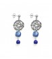 Orecchini donna gioielli Antica Murrina Natural Circle Blu or602a06