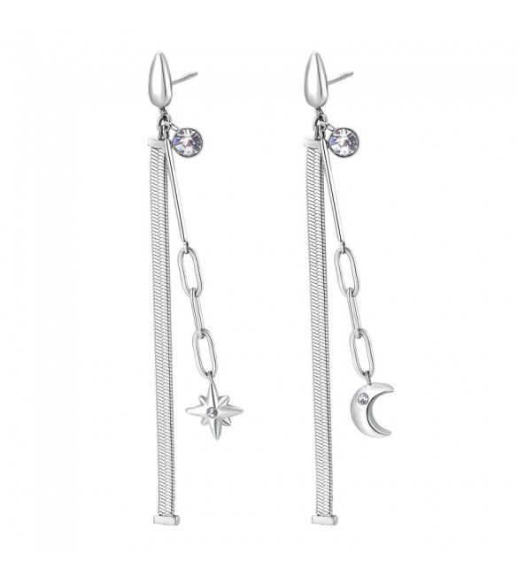 Orecchini Donna Gioielli Brosway Chant in acciaio Stella bah53