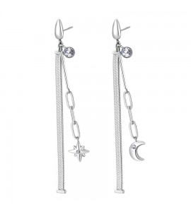 Orecchini Donna Gioielli Brosway Chant in acciaio Stella bah53