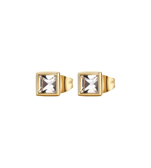 Orecchini Donna Gioielli Brosway Emphasis in acciaio pvd oro e cristalli crystal beh23