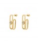 Orecchini Donna Gioielli Brosway Emphasis in acciaio pvd oro e cristalli crystal beh25