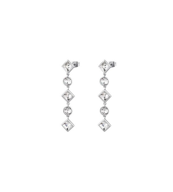 Orecchini Donna Gioielli Brosway Emphasis pendenti in acciaio e cristalli crystal beh26