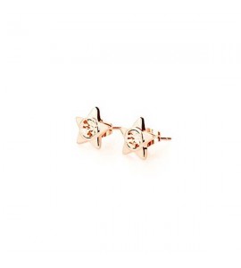 Orecchini donna gioielli Brosway Epsilon acciaio 316L pvd oro rosa cristalli light peach Stellabeo26