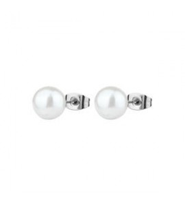 Orecchini Donna Gioielli Brosway Perfect in acciaio con perla di conchiglia bpc21
