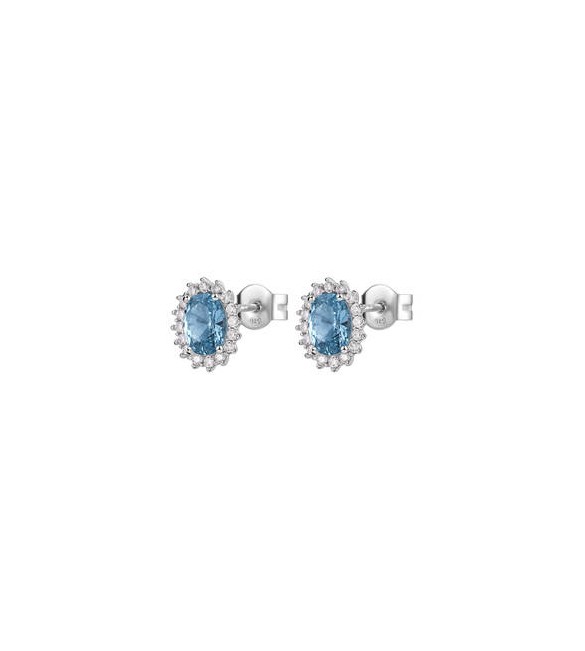 Orecchini Donna Gioielli Fancy by Brosway in argento kate zircone azzurro fcl17