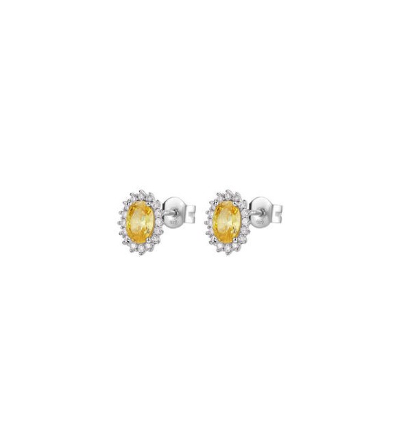 Orecchini Donna Gioielli Fancy by Brosway in argento kate zircone giallo fey11