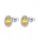 Orecchini Donna Gioielli Fancy by Brosway in argento kate zircone giallo fey11
