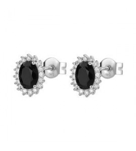 Orecchini Donna Gioielli Fancy by Brosway in argento kate zircone nero fmb13