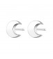 Orecchini donna gioielli Sagapò Click in acciaio 316L con Luna sck43