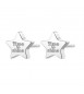 Orecchini donna gioielli Sagapò Click in acciaio 316L con Stella sck36