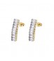 Orecchini Gioielli Brosway Desideri in acciaio dorato con zirconi bianchi beie011