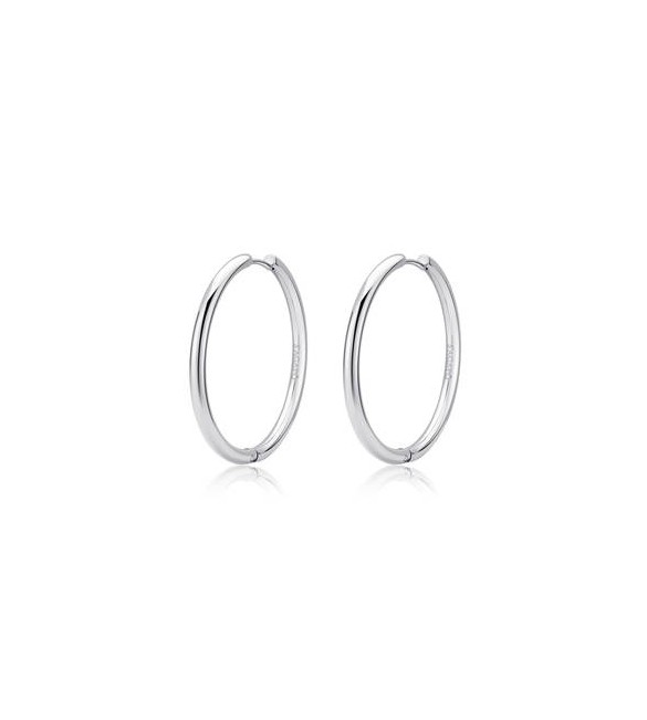 Orecchini Gioielli Sagapò Chunky in acciaio Cerchio 35 shk75