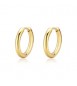 Orecchini Gioielli Sagapò Chunky in acciaio dorato Cerchio 17 shk70