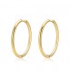 Orecchini Gioielli Sagapò Chunky in acciaio dorato Cerchio 30 shk74