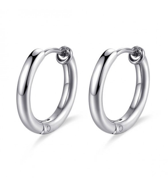 Orecchini Gioielli Sagapò Happy Ears basi in acciaio 316L Cerchio 17 shea01