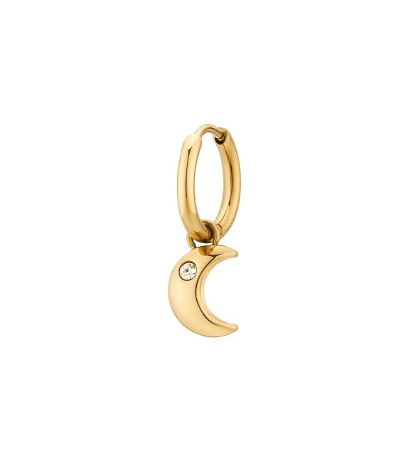 Orecchino singolo da Donna Gioielli Brosway Chakra in acciaio pvd oro Luna bhke136