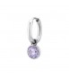 Orecchino singolo da Donna Gioielli Brosway Chakra in acciaio zircone lavender bhke126
