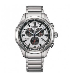 Orologio Cronografo Super Titanio Uomo Citizen Eco Drive bianco at2530-85a