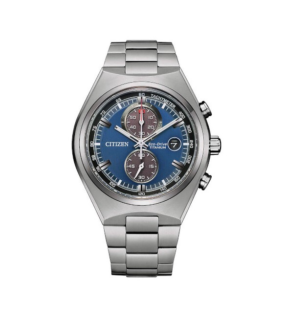 Orologio Cronografo Super Titanio Uomo Citizen Eco Drive blu ca7090-87l