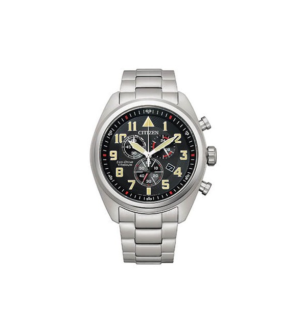 Orologio Cronografo Super Titanio Uomo Citizen Eco Drive nero at2480-81e