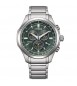 Orologio Cronografo Super Titanio Uomo Citizen Eco Drive verde at2530-85x