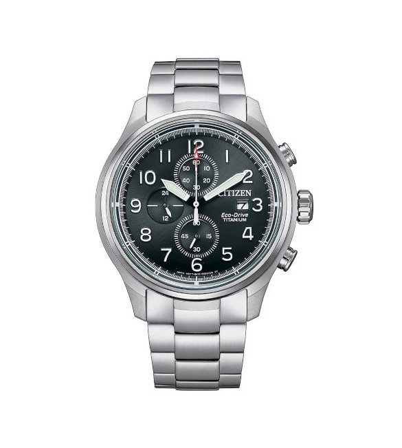 Orologio Cronografo Super Titanio Uomo Citizen Eco Drive verde ca0810-88x