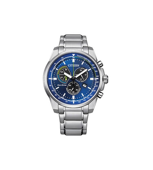 Orologio Cronografo Uomo Citizen Eco Drive Active blu at1190-87l