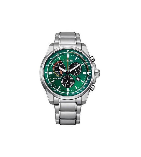 Orologio Cronografo Uomo Citizen Eco Drive Active verde at1190-87x