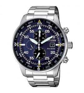 Orologio Cronografo Uomo Citizen Eco Drive Aviator blu ca0690-88l
