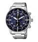 Orologio Cronografo Uomo Citizen Eco Drive Aviator blu ca0690-88l