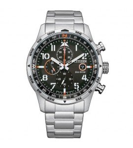 Orologio Cronografo Uomo Citizen Eco Drive Aviator nero ca0790-83e