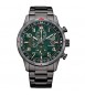 Orologio Cronografo Uomo Citizen Eco Drive Aviator verde ca0797-84x