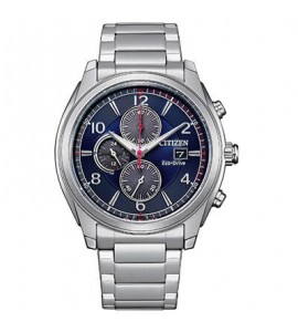 Orologio Cronografo Uomo Citizen Eco Drive blu ca0671-82l